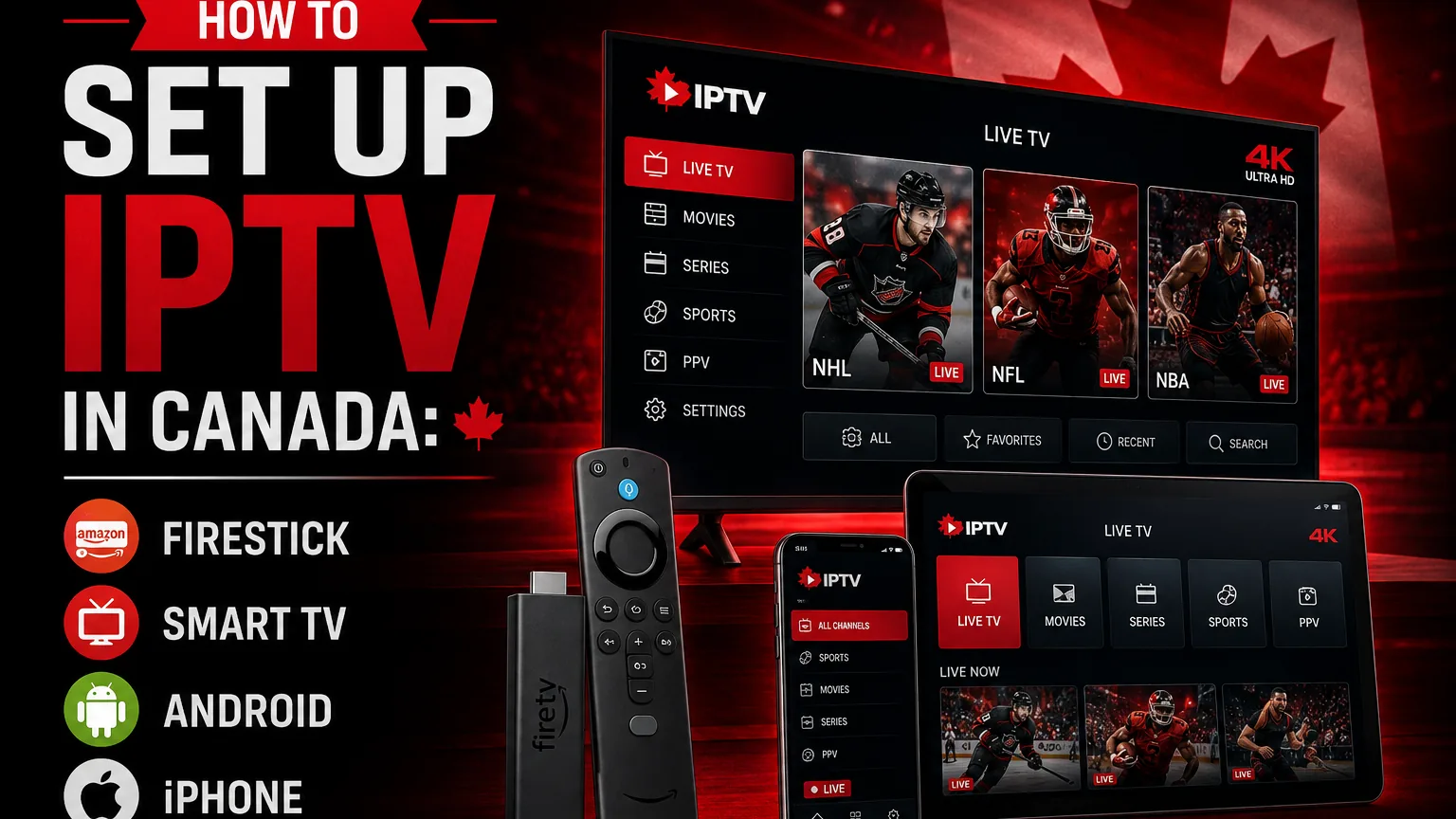 Setting up IPTV in Canada on a smart TV